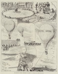 The Brighton Review, Preparing to Ascend in a Balloon to View the Battle
